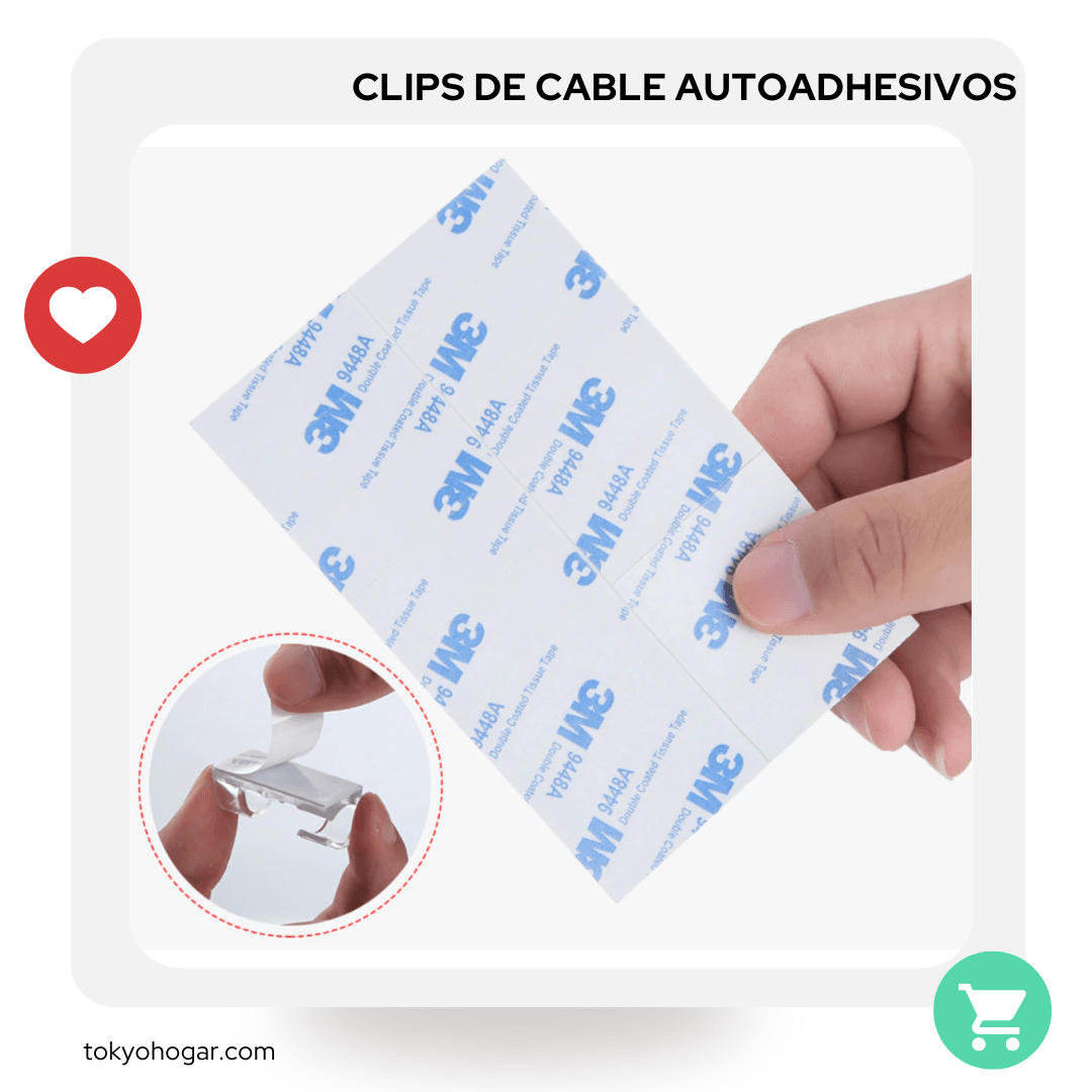 Clips Organizador de cable