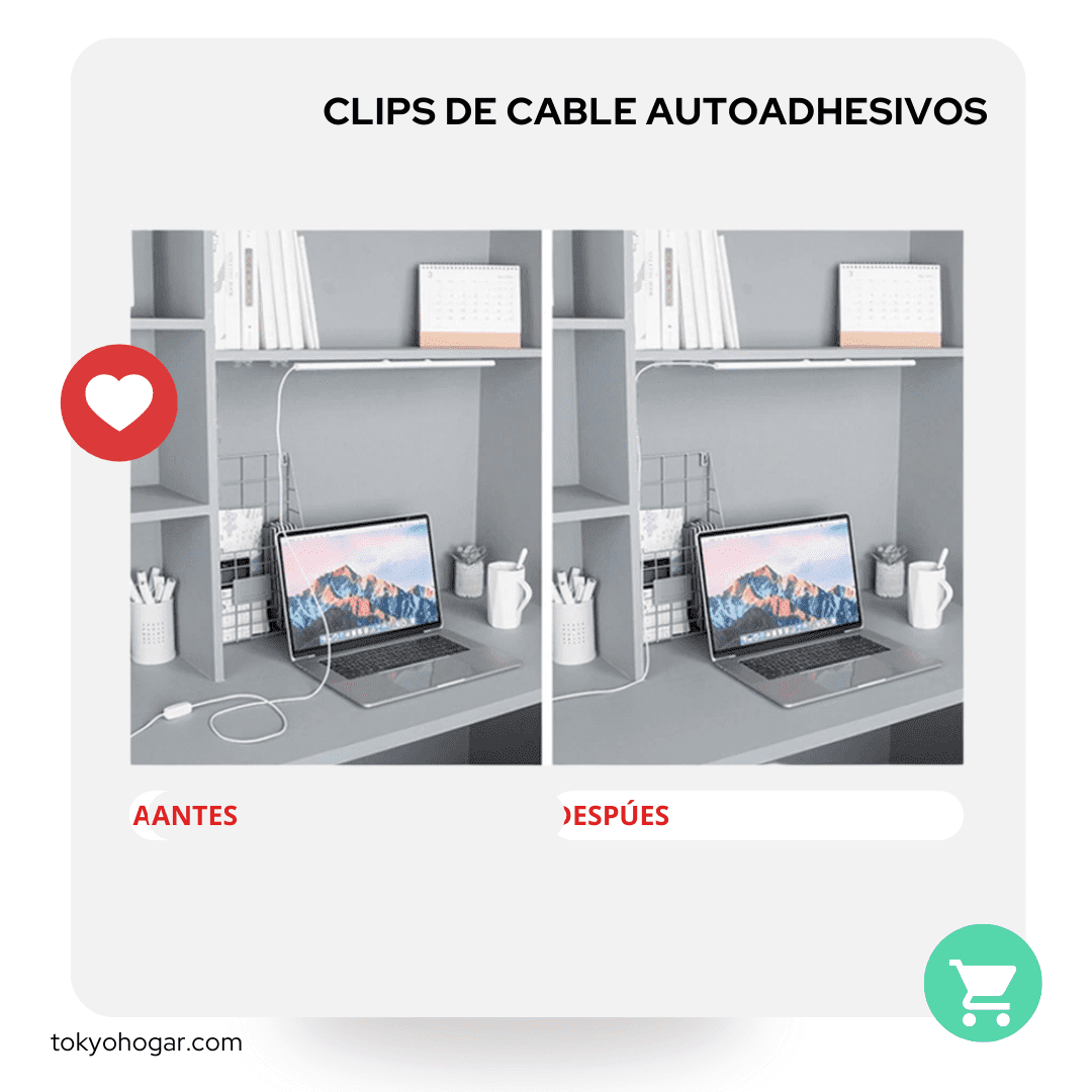 Clips Organizador de cable